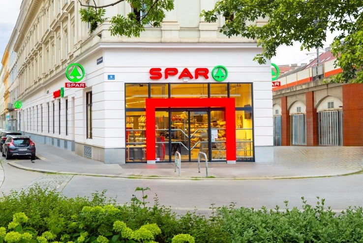 Außenaufnahme der Spar Filiale in der Radetzkystraße in Wien