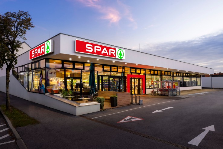 Außenaufnahme der Spar Filiale Supper in Deutschkreutz im Burgenland