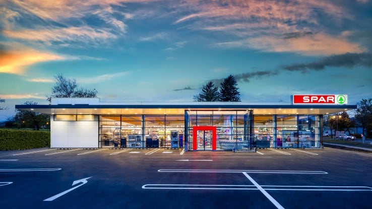 Außenaufnahme der Spar Filiale Zabetich in Mönchhof im Burgenland