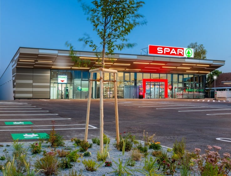 Außenaufnahme der Spar Filiale in Zellerndorf in Niederösterreich