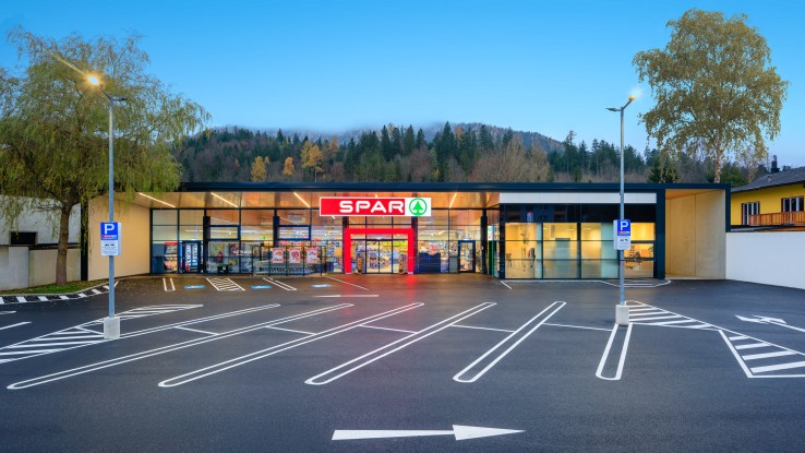 Außenaufnahme der Spar Filiale Maderthoner in Sankt Ägyd