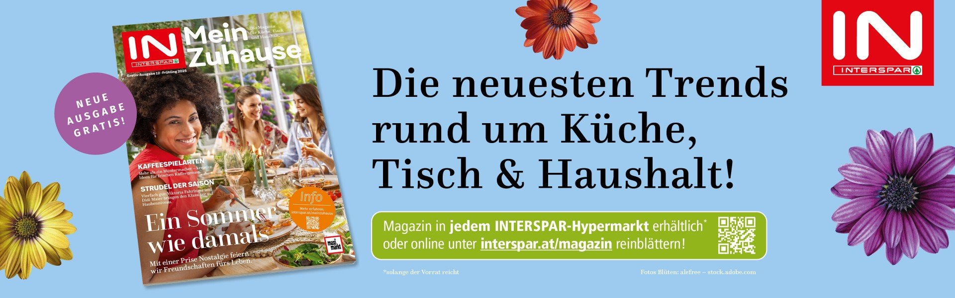 Interspar Mein Zuhause Magazin, neue Ausgabe, gratis, Ein Sommer wie damals!