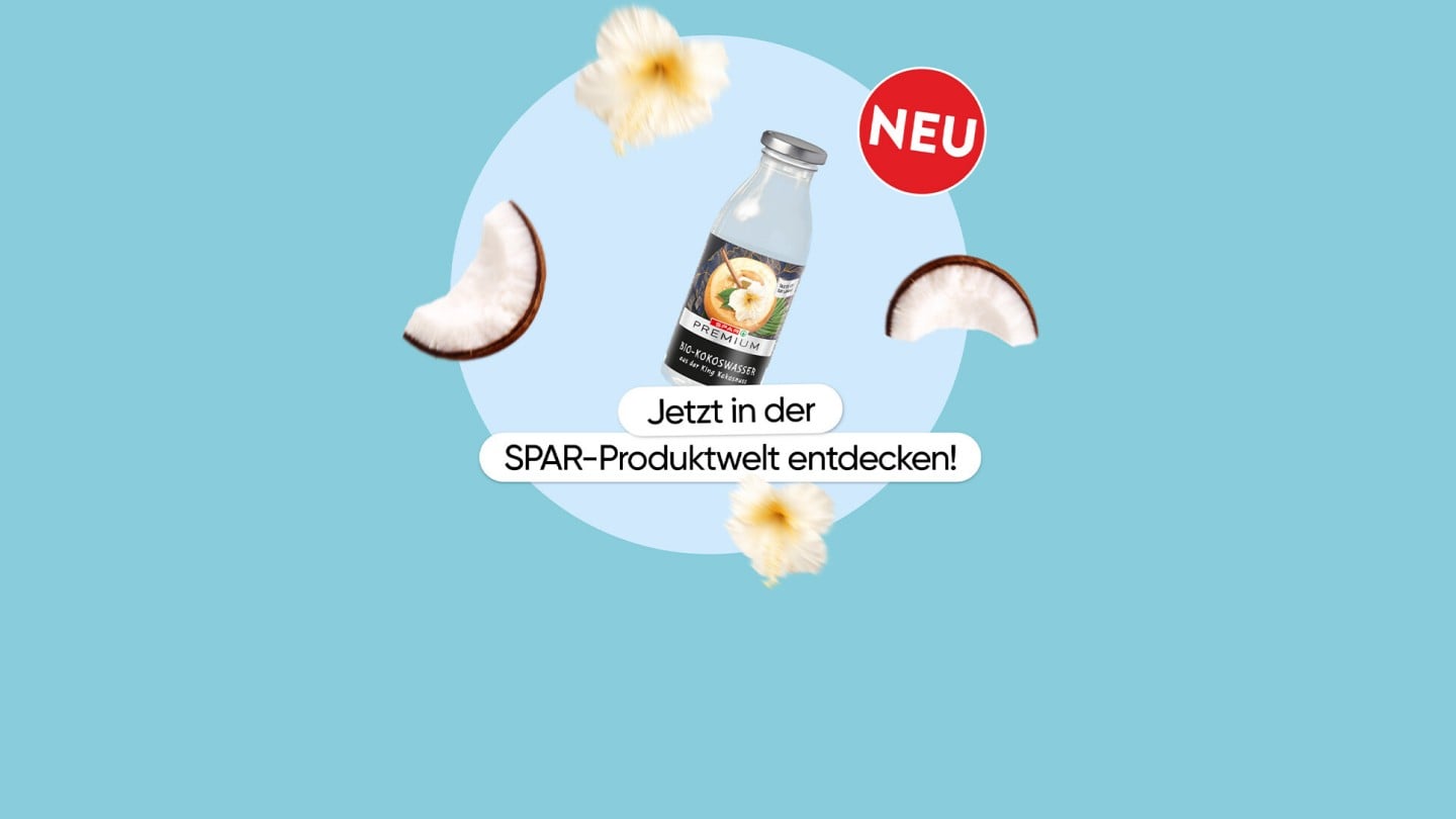 SPAR PREMIUM Bio Kokoswasser jetzt in der Produktwelt entdecken