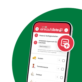 SPAR Einkaufsliste 