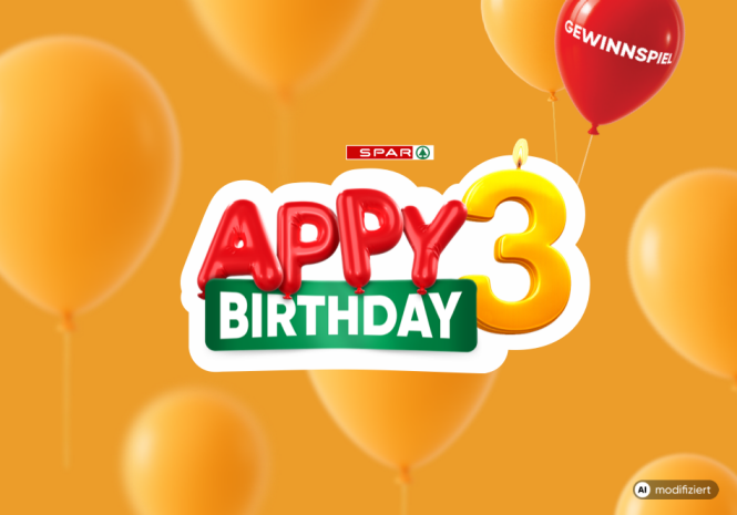 Appy Birthday Gewinnspiel 3 Jahre