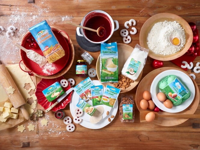 verschiedene SPAR Natur pur Produkte zum Backen