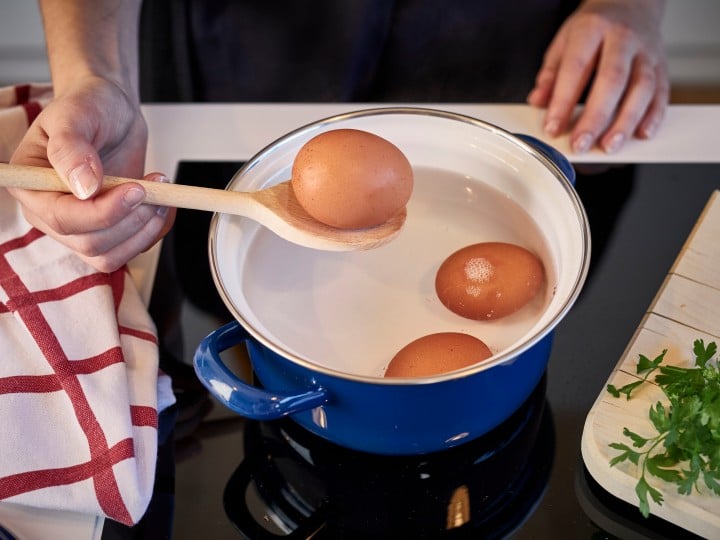 Gekochte Frühstückseier