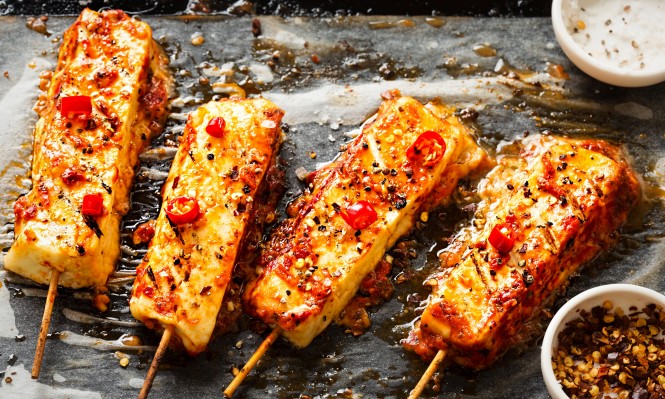 Gegrillter Halloumi