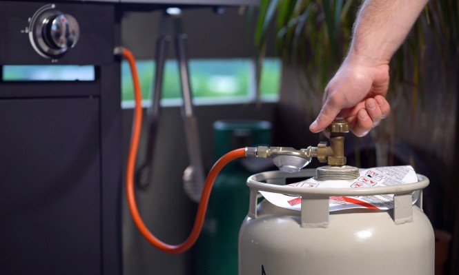 Gasflasche für Gasgriller