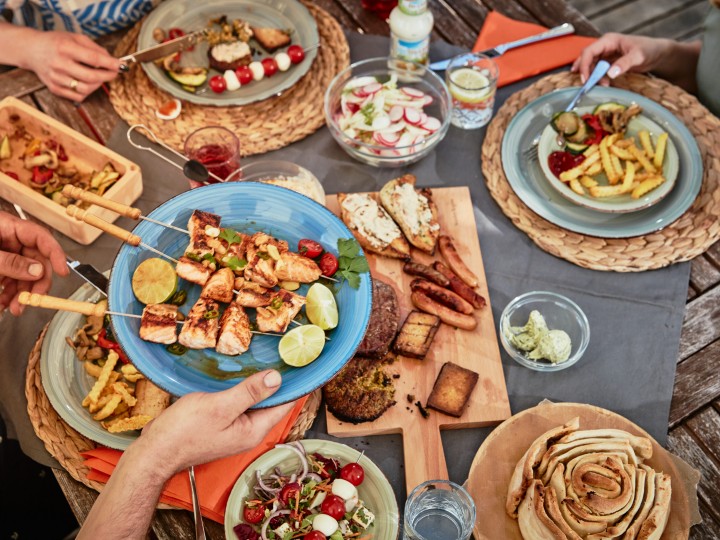 Grillen mit Familie