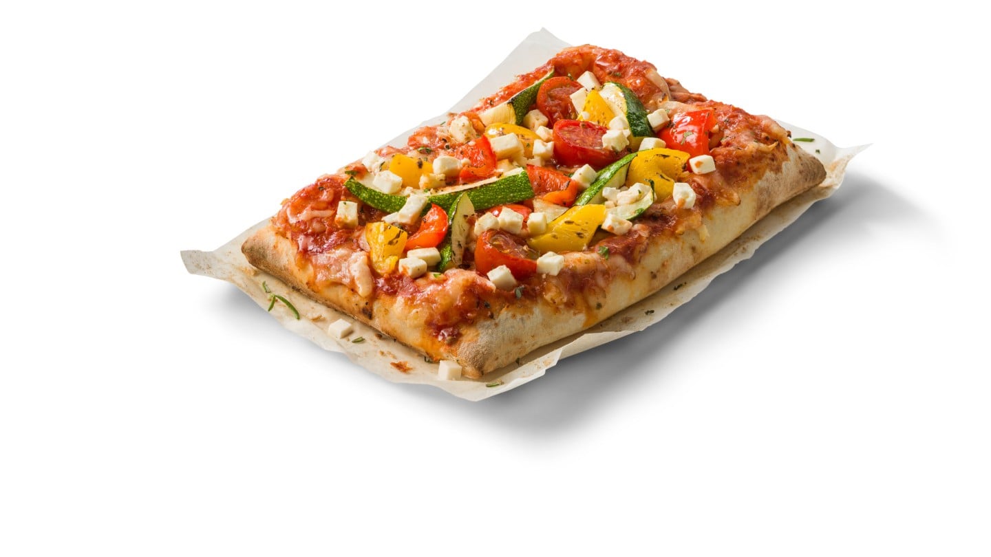 Pizzaschnitte Grillgemüse