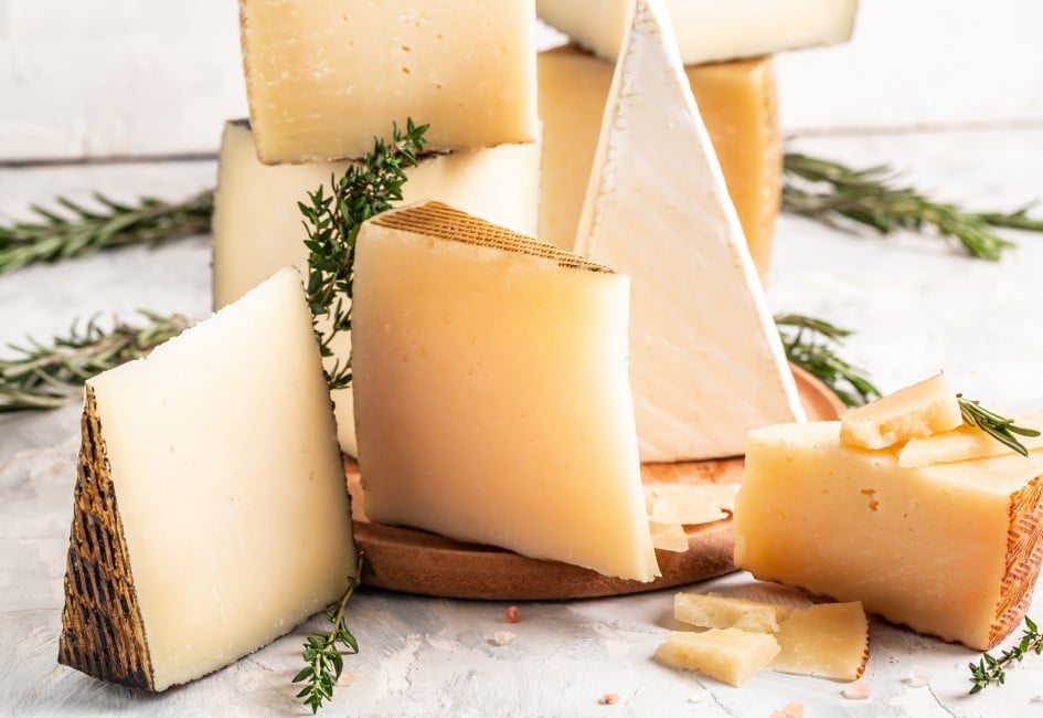 Manchego Käse am Brett