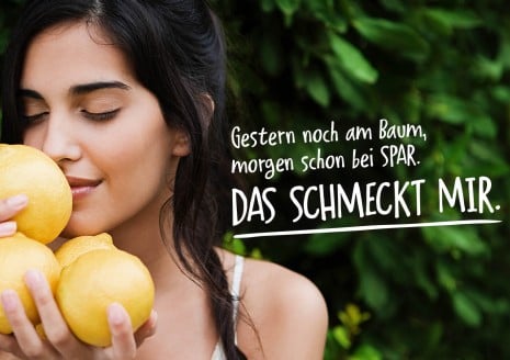 Gestern noch am Baum, morgen schon bei SPAR
