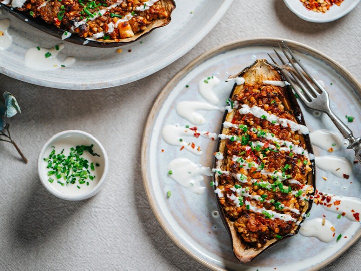 zum S P A R Mahlzeit Rezept für gefüllte Melanzani