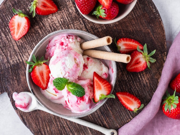 Skyr mit Erdbeeren