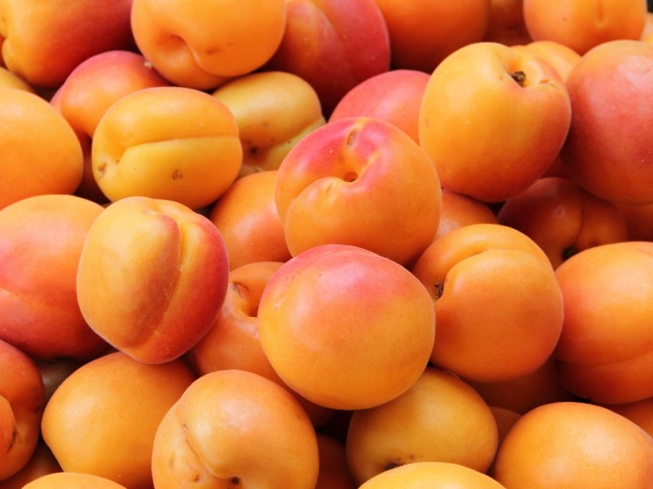 frische Aprikosen auf dem Wochenmarkt