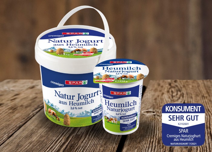 SPAR cremiges Naturjogurt aus Heumilch 3,6% Fett