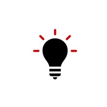 icon glühbirne, gut zu wissen, neue Innovationen