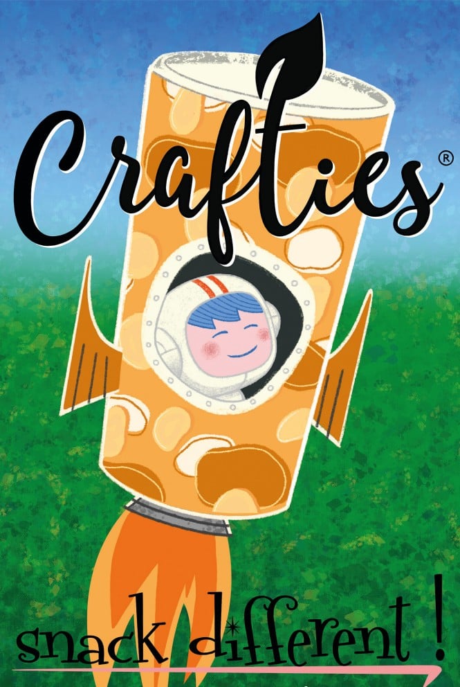 Crafties, Chips, Plakat, snack, 