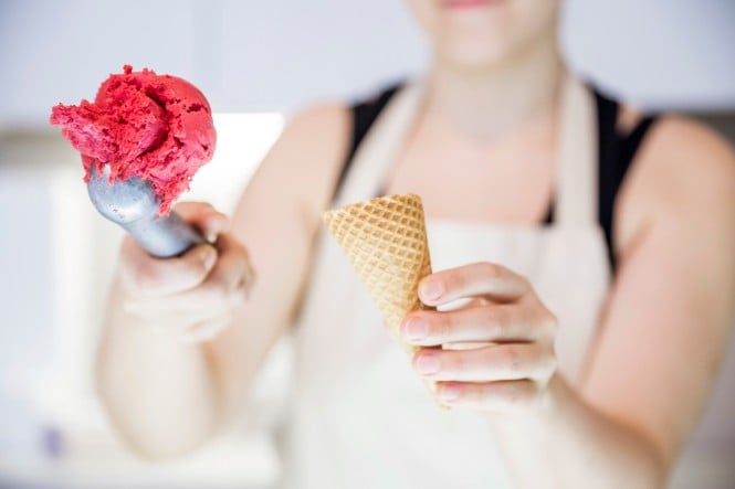 Veganista Eiswaffel mit Eis