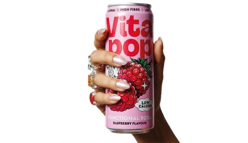 Vitapop Dose mit Himbeergeschmack