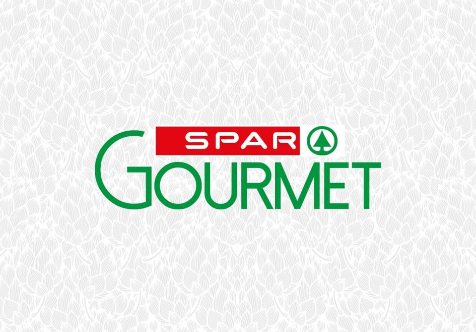 hell grauer Artischocken Hintergrund mit dem Spar Gourmet Logo im Vordergrund